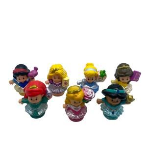 Little People Disney Princess Lot of 7 Mattel 2015 / 2016 Toy Dolls